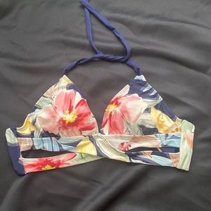 kona sol floral bikini top